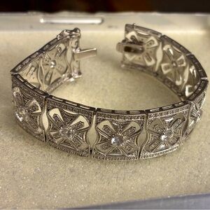 Sterling silver/CZ bracelet